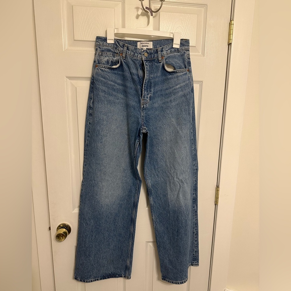 Reformation Cary High Rise Wide Leg Jeans - Picture 4 of 6